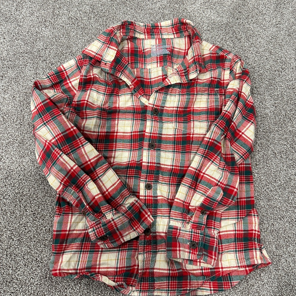 Cat & Jack Boys Christmas Flannel